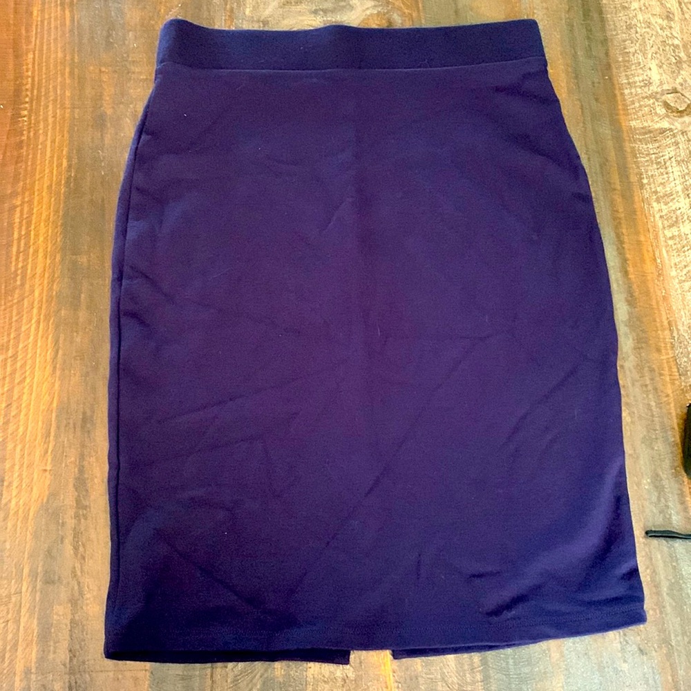 Navy Blue Pencil Skirt